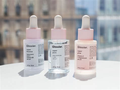 glossier skin care.